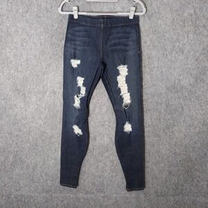 Joes Jeans Jeggings XS trashed Denim Pull On Distressed grunge Stonewash Stretch